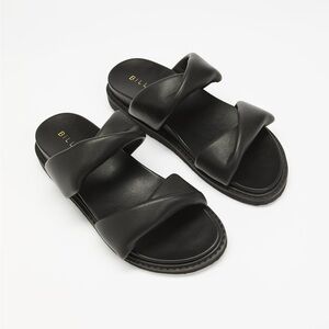Black Slide Sandals